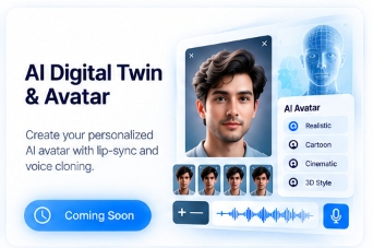 AI neural digital avatar with voice cloning and lip sync