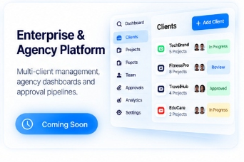 Creative agency multi-client management and team approval workstation